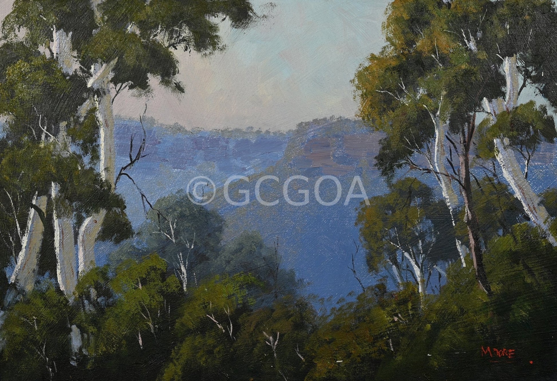 Last Light In The Blue Mountains - Gold Coast Gallery Of ArtRod Moore