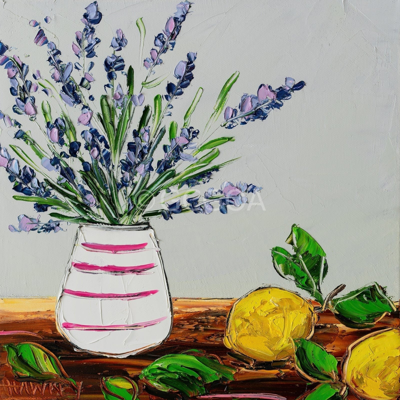 Lavender And Lemons - Fine Art Print - Gold Coast Gallery Of ArtAngela Hawkey
