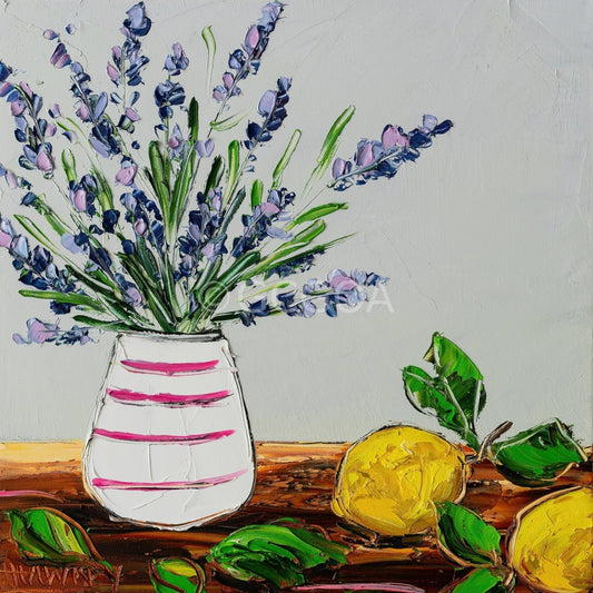 Lavender And Lemons - Fine Art Print - Gold Coast Gallery Of ArtAngela Hawkey