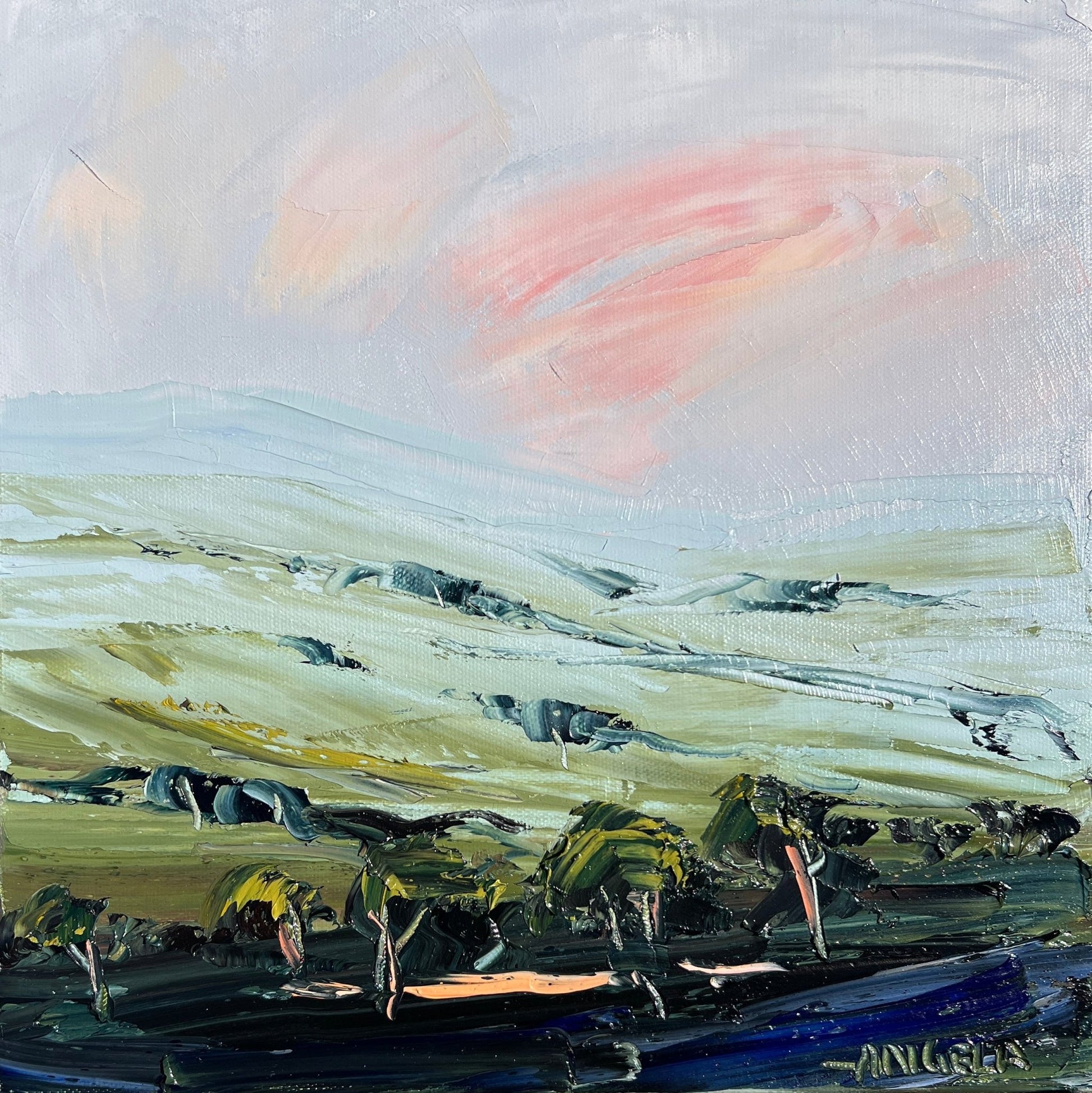 Layers Of Green - Gold Coast Gallery Of ArtAngela Hawkey