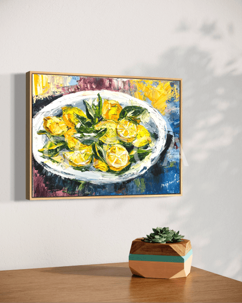 Lemons on a plate - Gold Coast Gallery Of ArtAnjana Rai