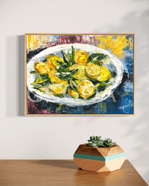 Lemons on a plate - Gold Coast Gallery Of ArtAnjana Rai