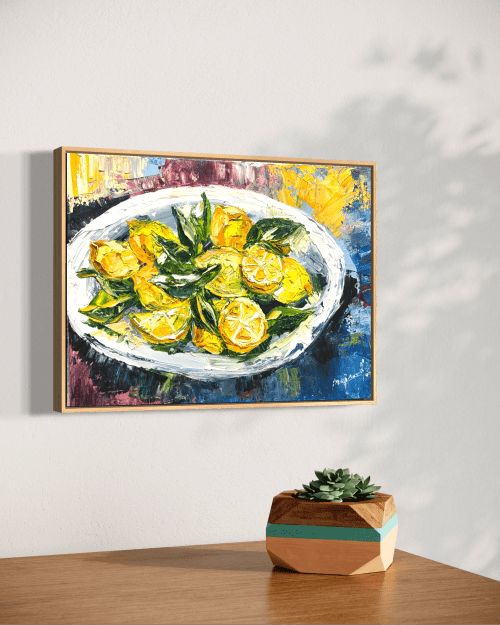 Lemons on a plate - Gold Coast Gallery Of ArtAnjana Rai