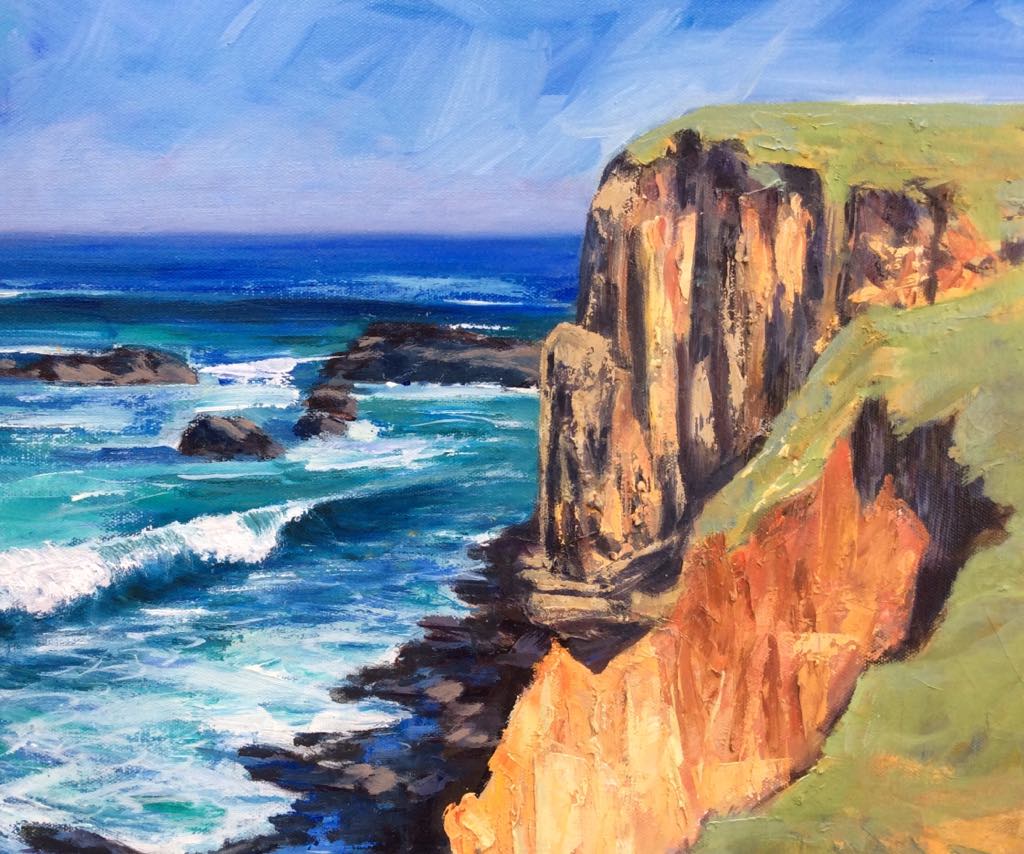 Lennox Head Cliff 2 - Gold Coast Gallery Of ArtAnne Strambi