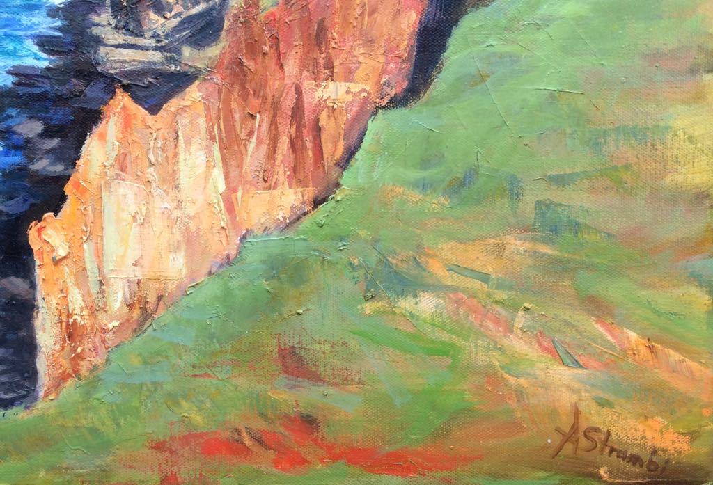 Lennox Head Cliff 2 - Gold Coast Gallery Of ArtAnne Strambi