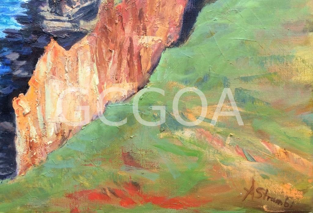 Lennox Head Cliff 2 - Gold Coast Gallery Of ArtAnne Strambi