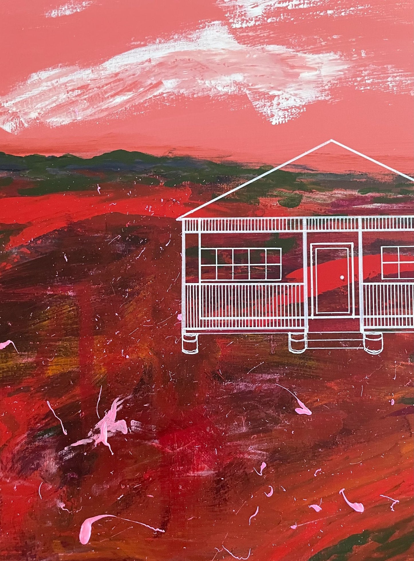 Lines Etched in Ochre - Gold Coast Gallery Of ArtAmy Ruth