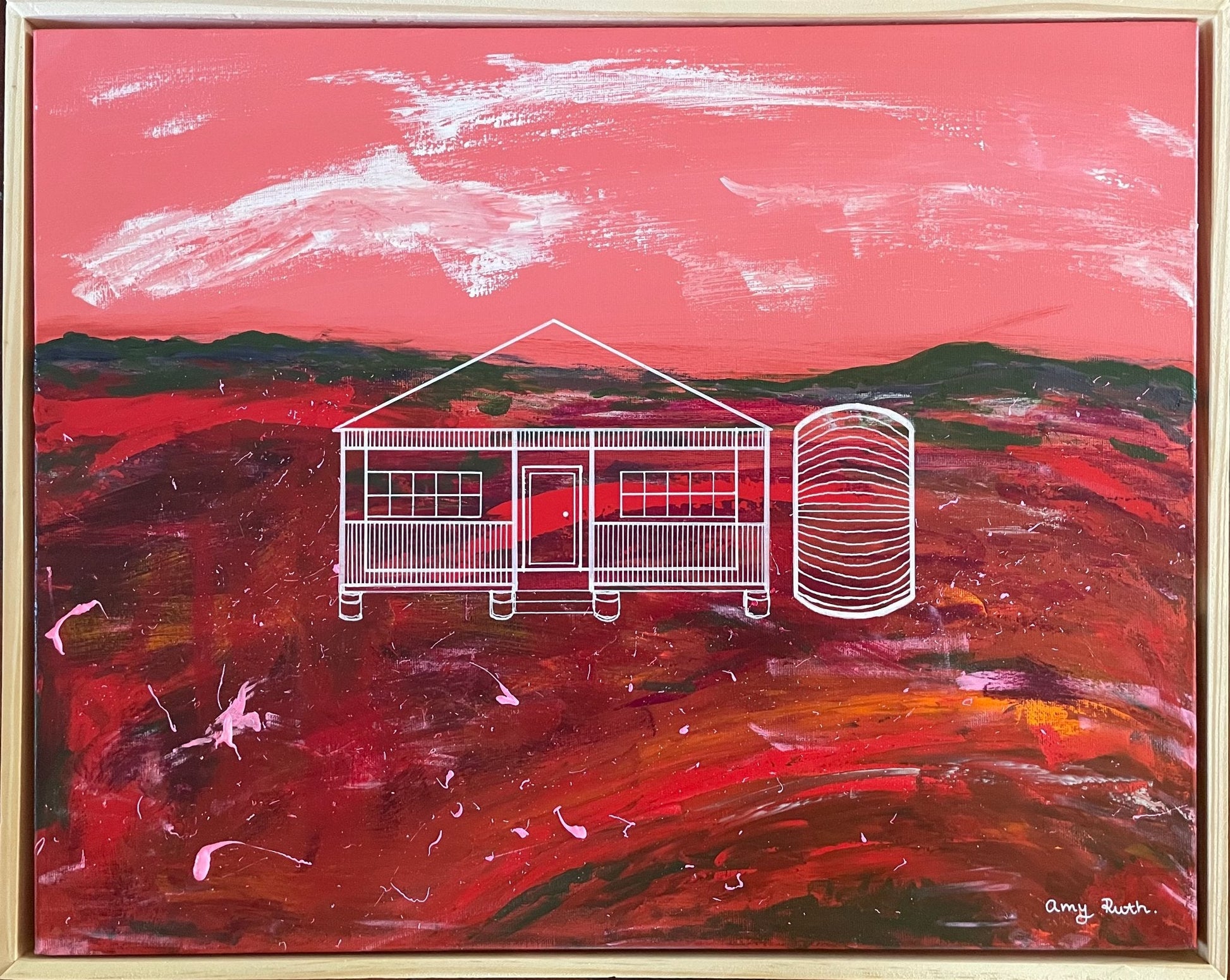 Lines Etched in Ochre - Gold Coast Gallery Of ArtAmy Ruth