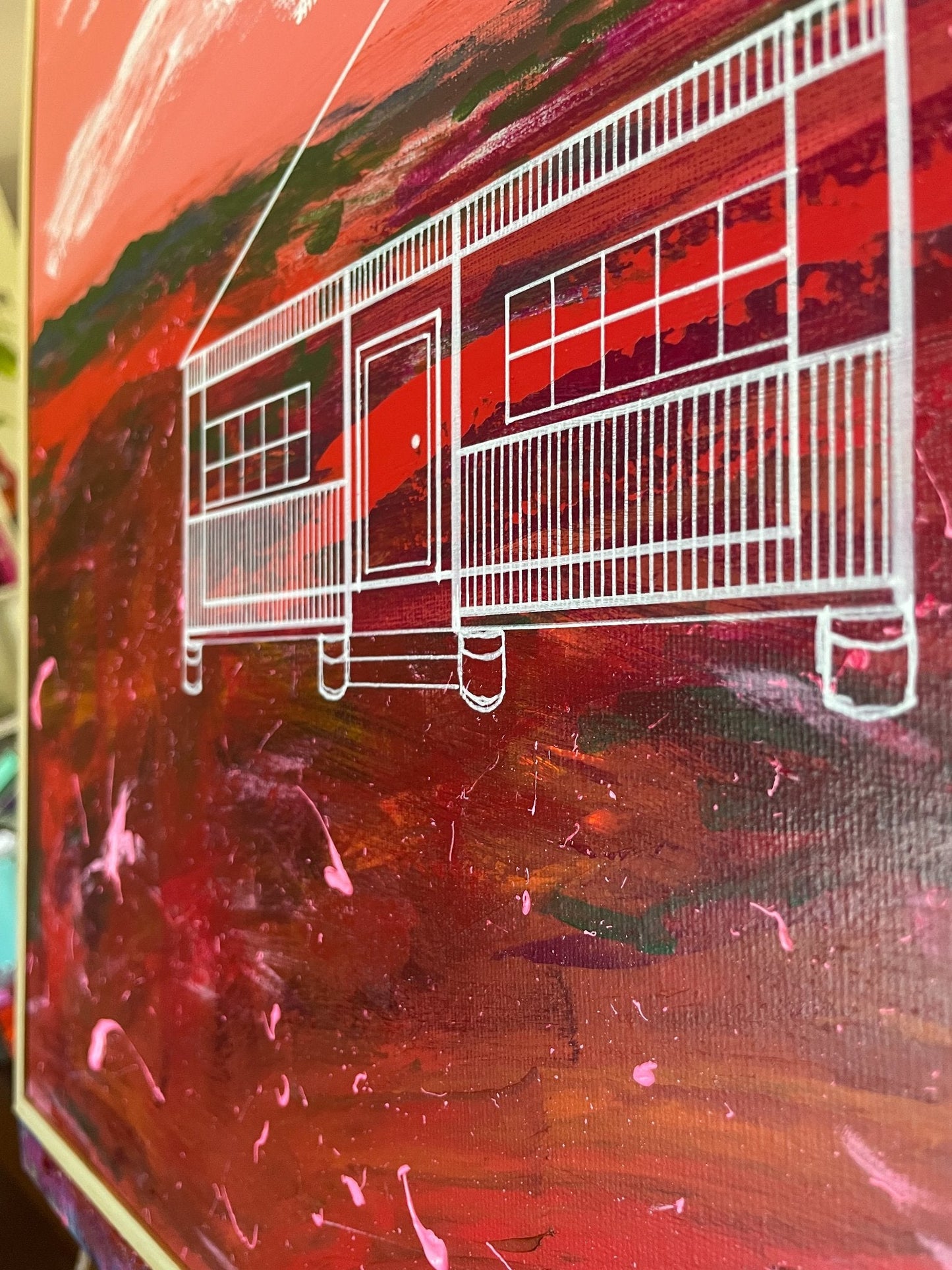 Lines Etched in Ochre - Gold Coast Gallery Of ArtAmy Ruth