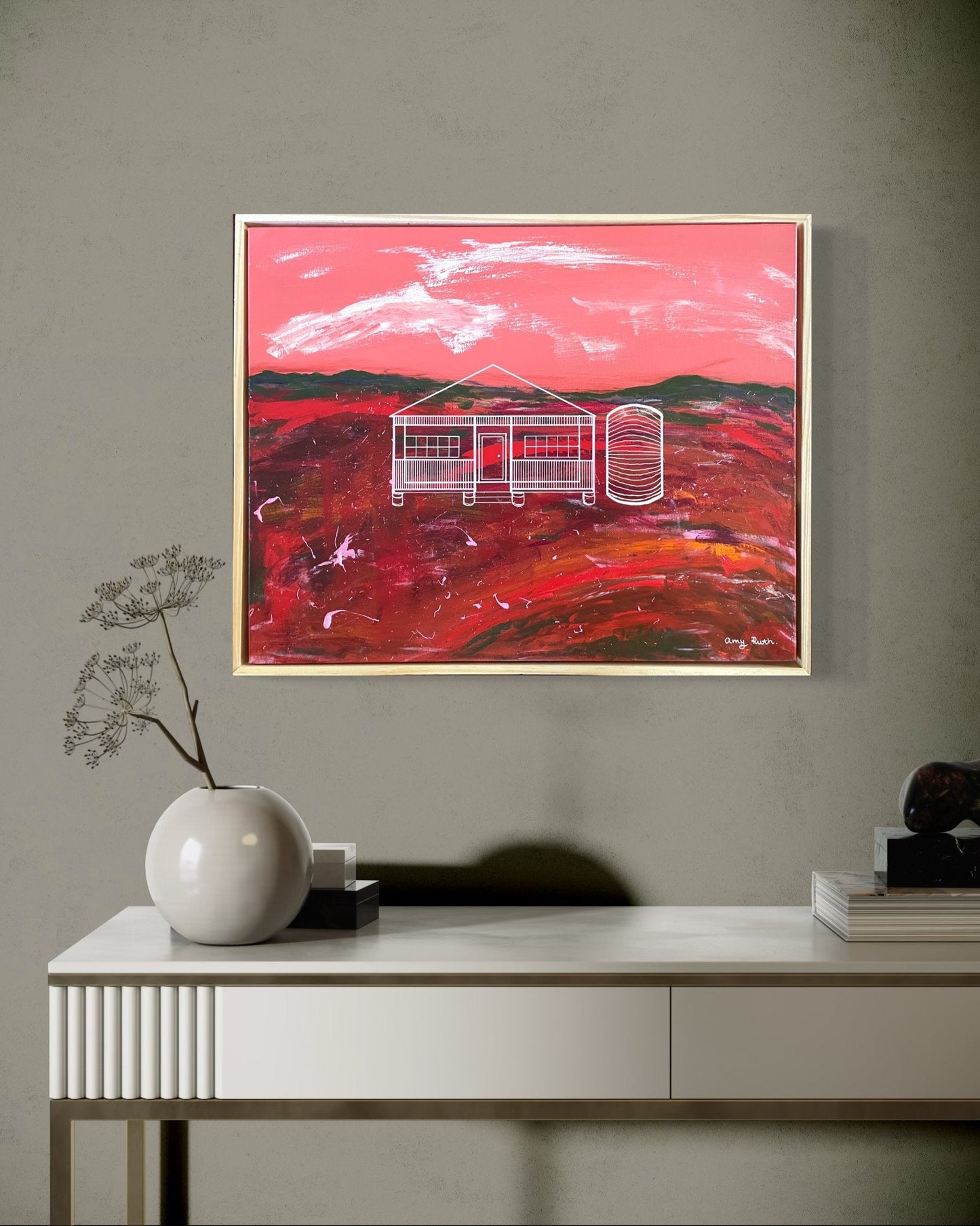 Lines Etched in Ochre - Gold Coast Gallery Of ArtAmy Ruth