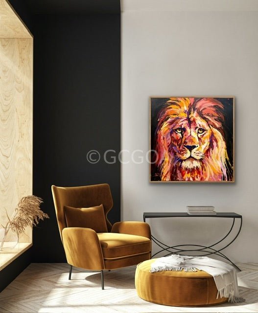 Lion 4 - Original Art - Gold Coast Gallery Of ArtJos Coufreur