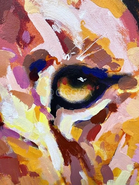 Lion 4 - Original Art - Gold Coast Gallery Of ArtJos Coufreur