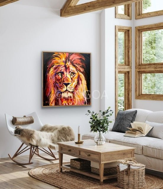 Lion 4 - Original Art - Gold Coast Gallery Of ArtJos Coufreur