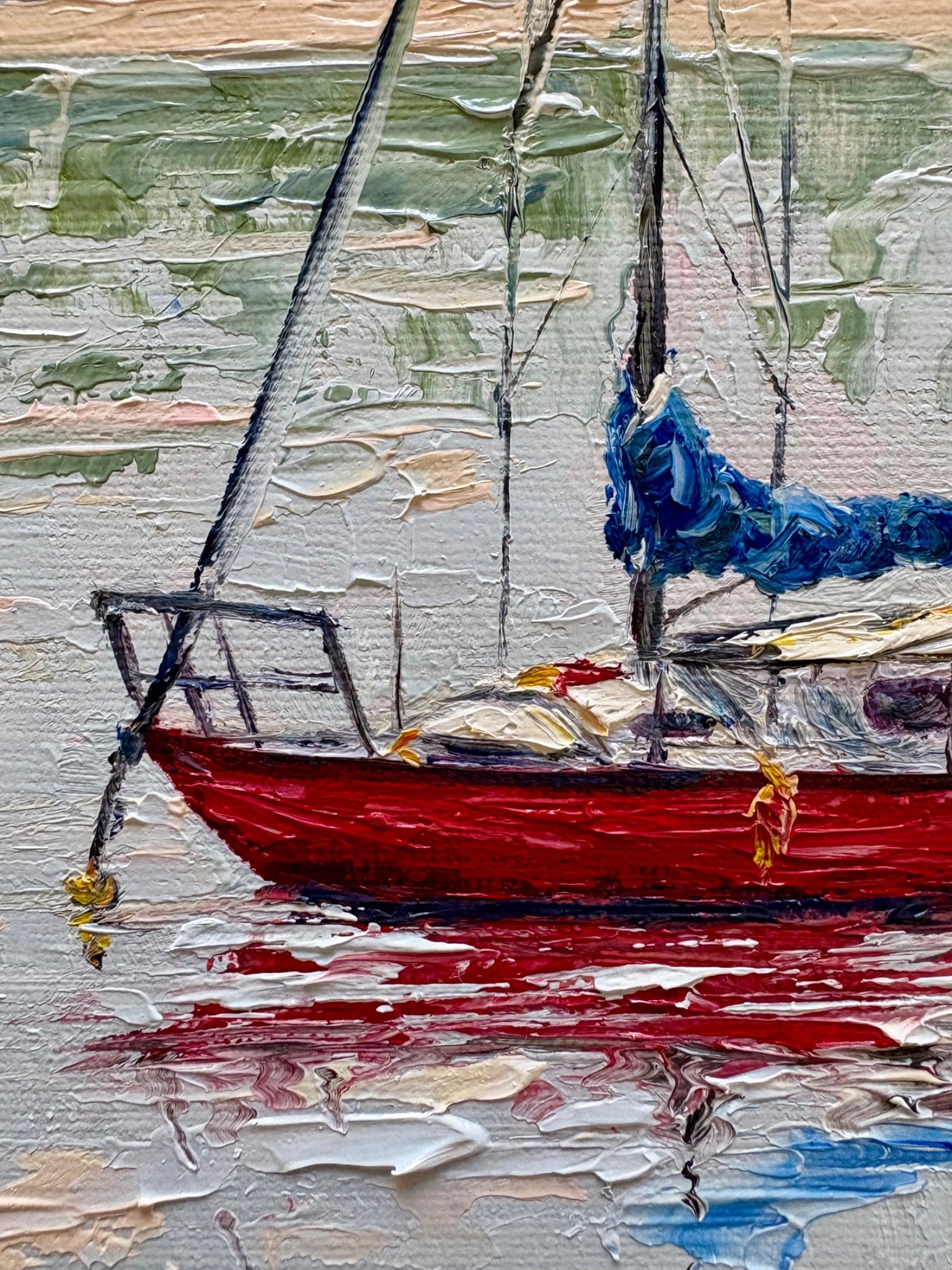 Little Red Boat - Gold Coast Gallery Of ArtCharlotte Moore