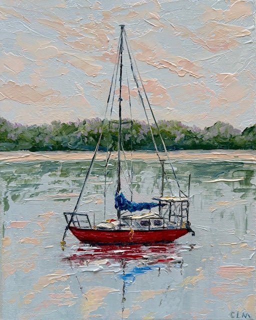 Little Red Boat - Gold Coast Gallery Of ArtCharlotte Moore