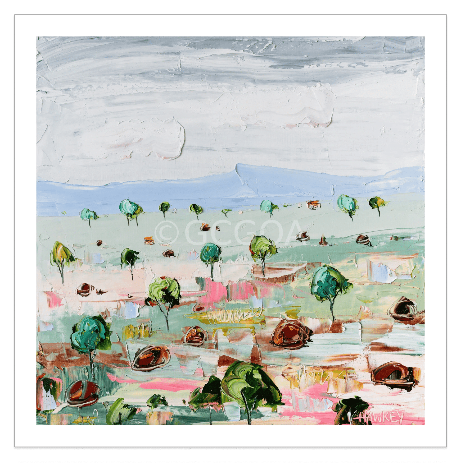 Little Trees - Fine Art Print - Gold Coast Gallery Of ArtAngela Hawkey