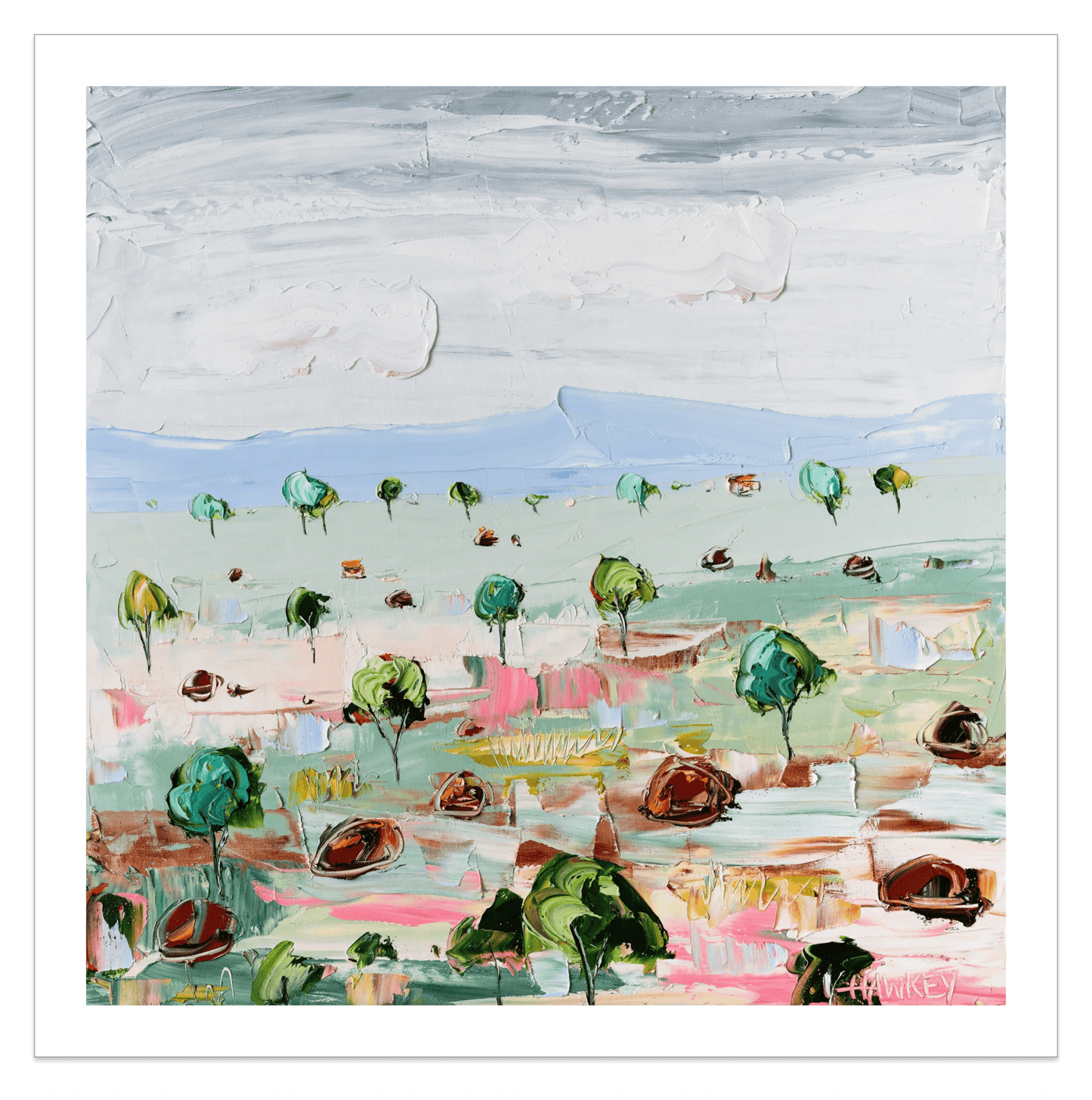 Little Trees - Fine Art Print - Gold Coast Gallery Of ArtAngela Hawkey