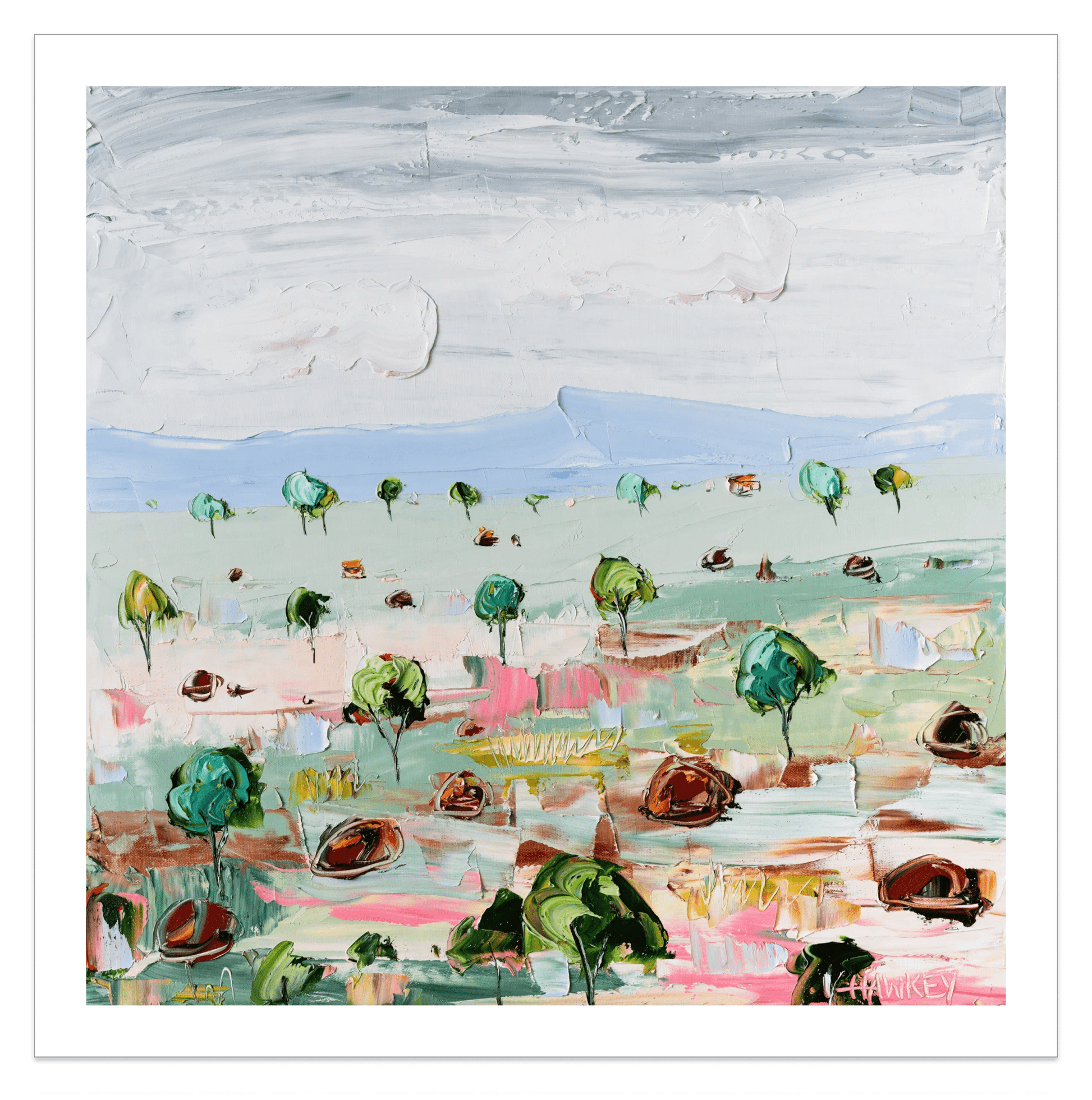 Little Trees - Fine Art Print - Gold Coast Gallery Of ArtAngela Hawkey