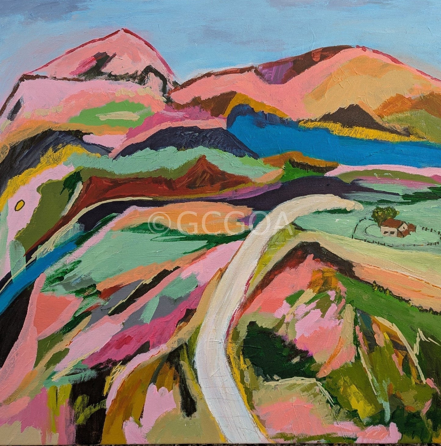 Living Near Hills- Original Art - Gold Coast Gallery Of ArtAlpana Rai