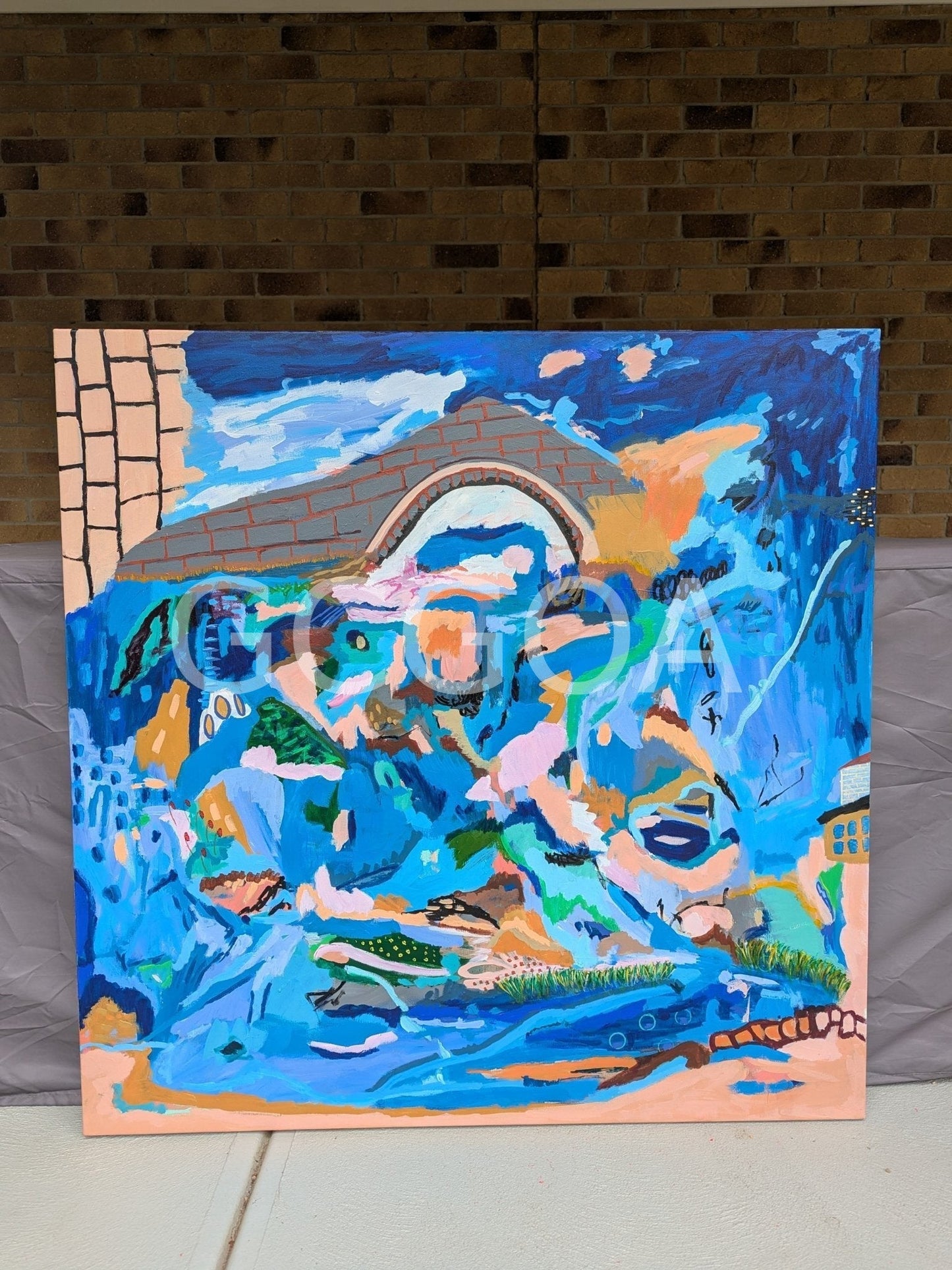 Living Near Water 2- Original Art - Gold Coast Gallery Of ArtAlpana Rai