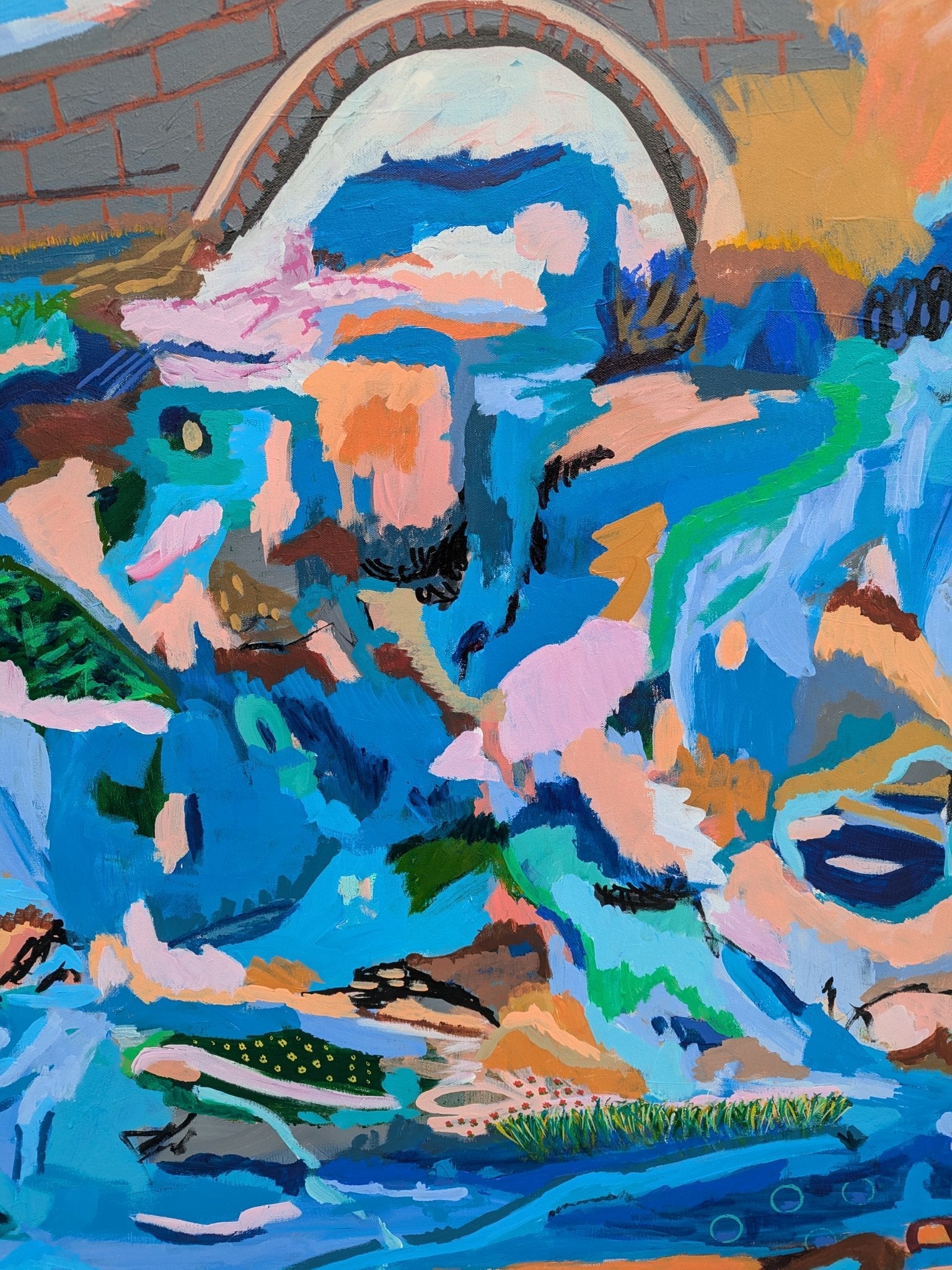 Living Near Water 2 - Original Art - Gold Coast Gallery Of ArtAlpana Rai