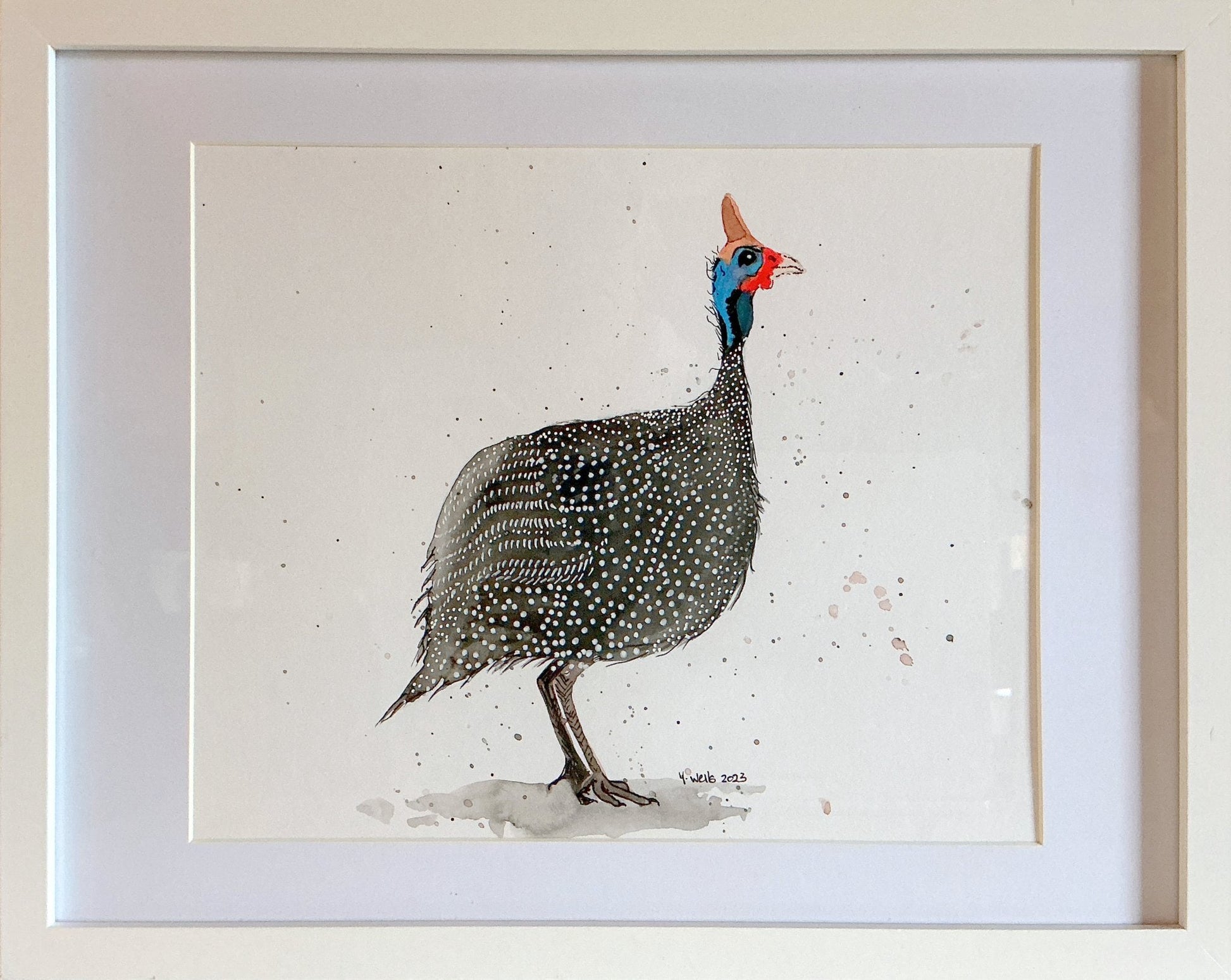 Liz and Lou - the guinea fowl affair ( set of two) - Gold Coast Gallery Of ArtYvonne Wells