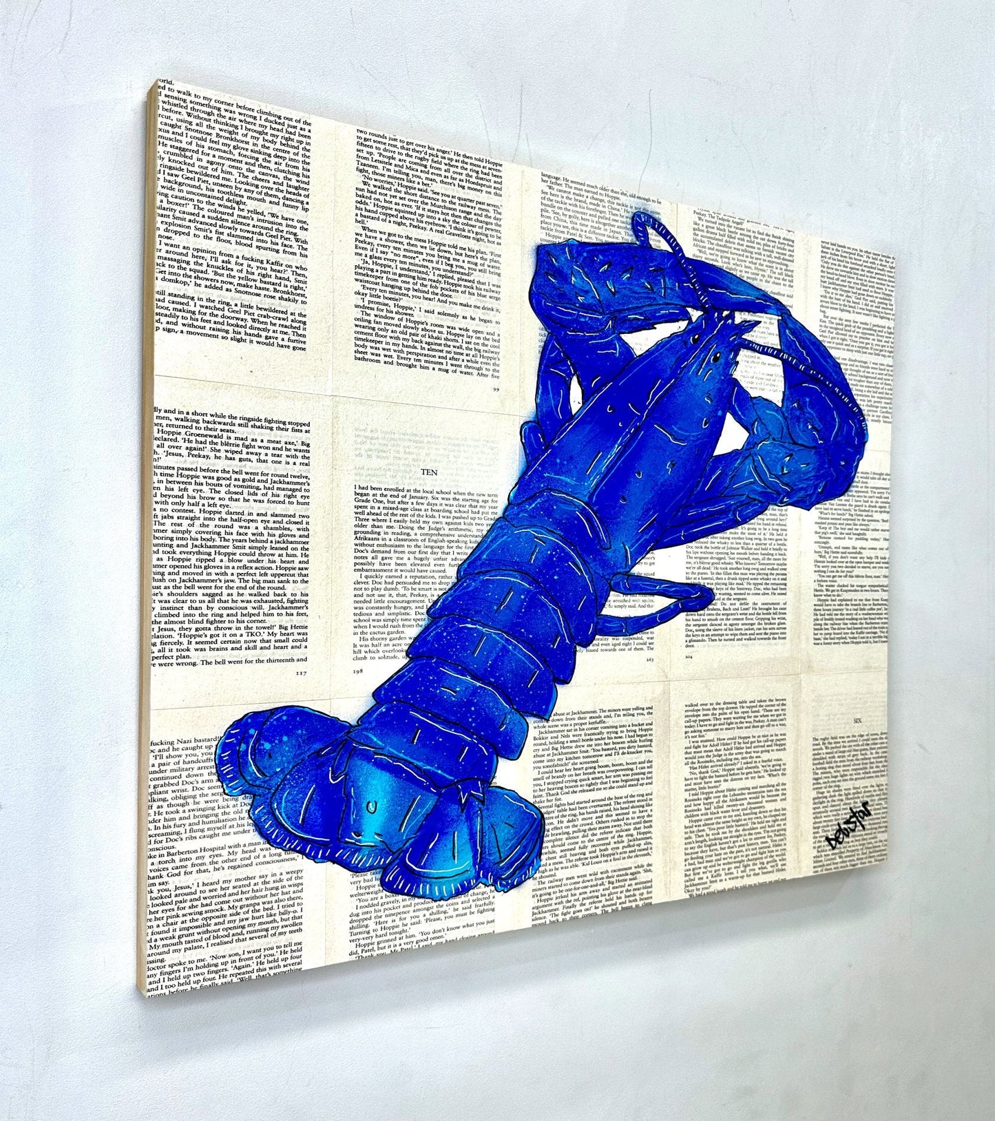 Lobster Dinner Blue - Gold Coast Gallery Of ArtDeborah Lang