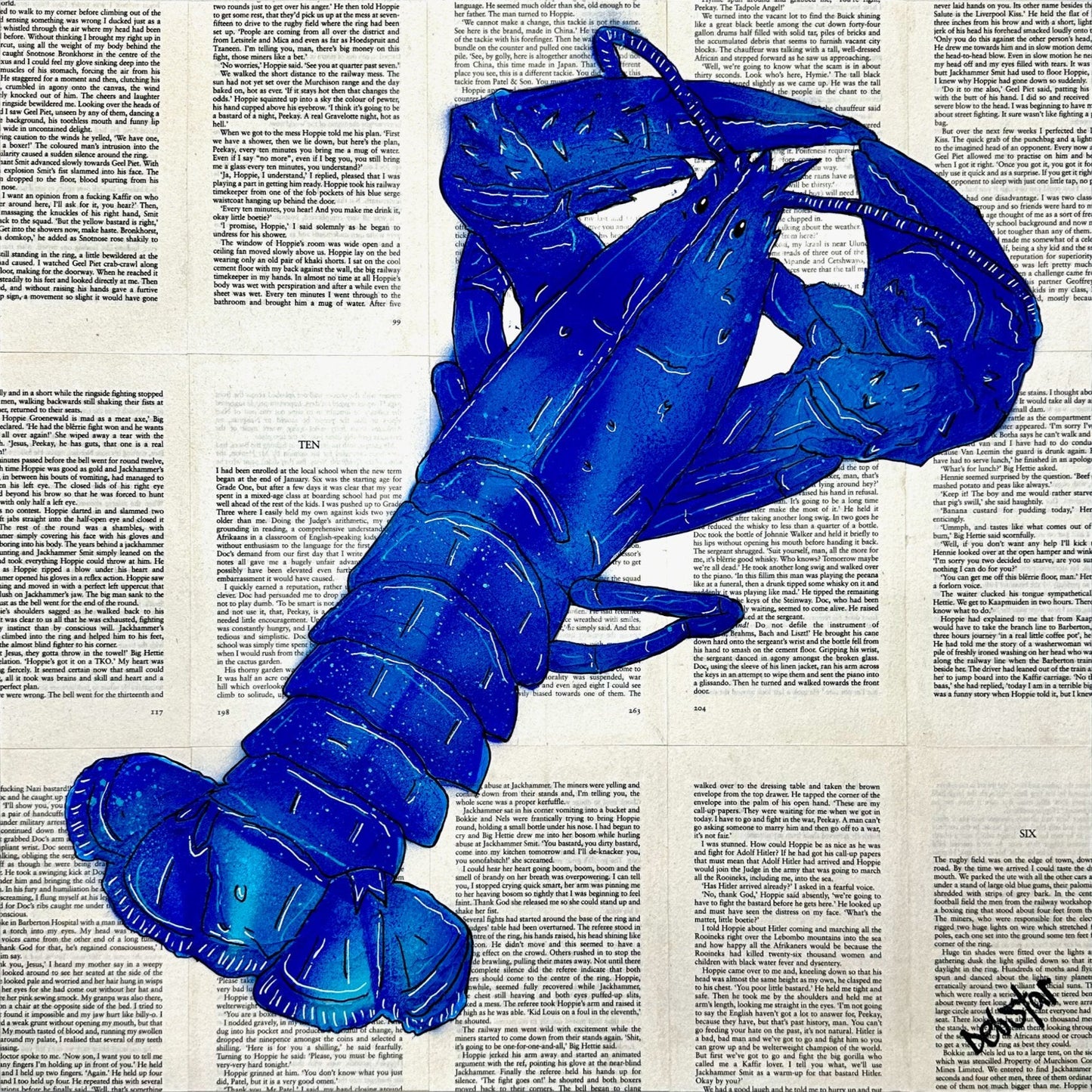 Lobster Dinner Blue - Gold Coast Gallery Of ArtDeborah Lang