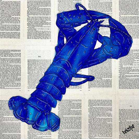 Lobster Dinner Blue - Gold Coast Gallery Of ArtDeborah Lang