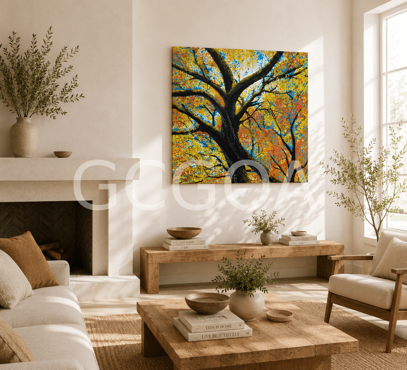 Look Up 2- Autumn in Ballarat - Gold Coast Gallery Of ArtYvonne Wells