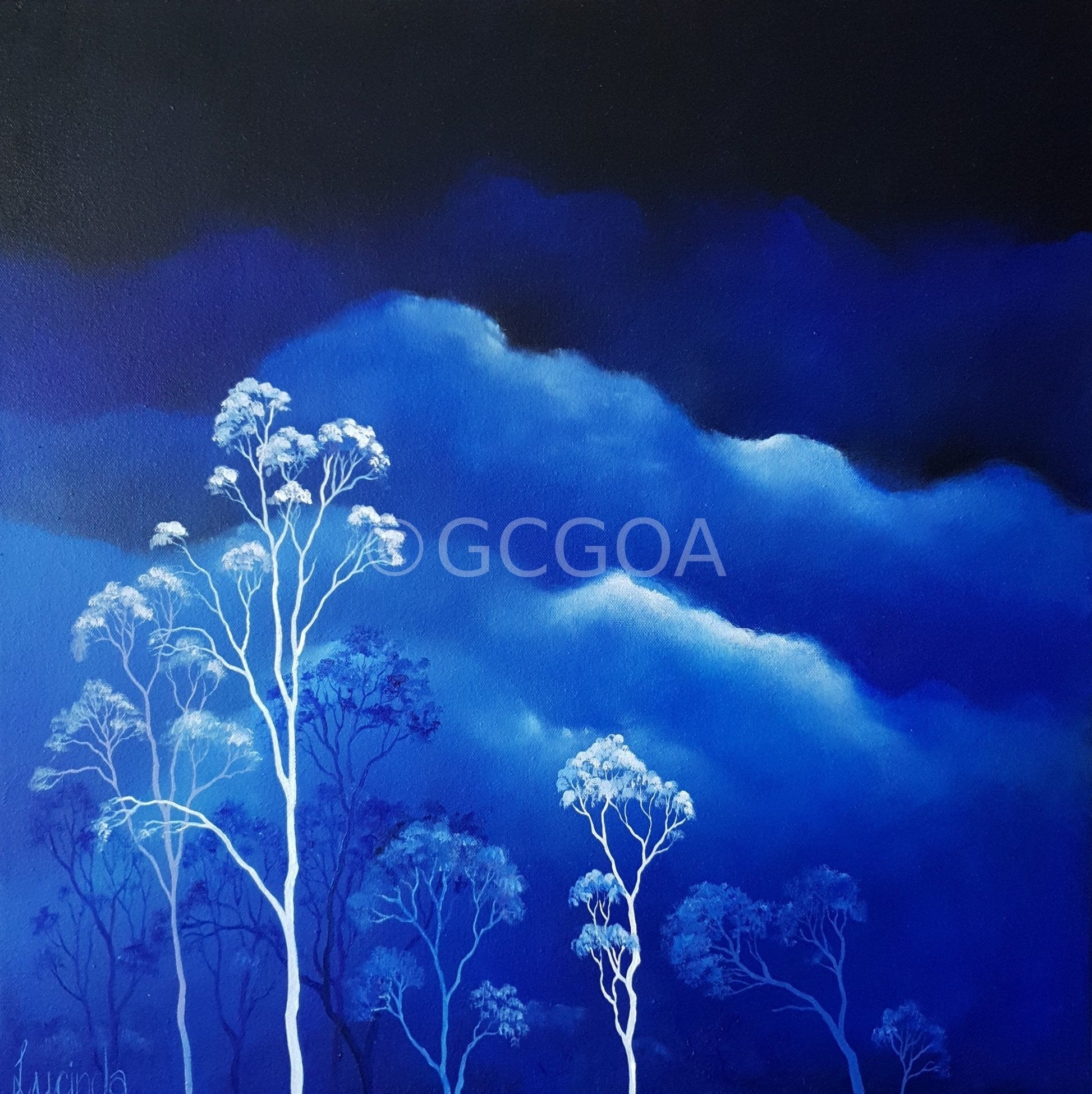 Lunar Lights - Original Art - Gold Coast Gallery Of ArtLucinda Leveille