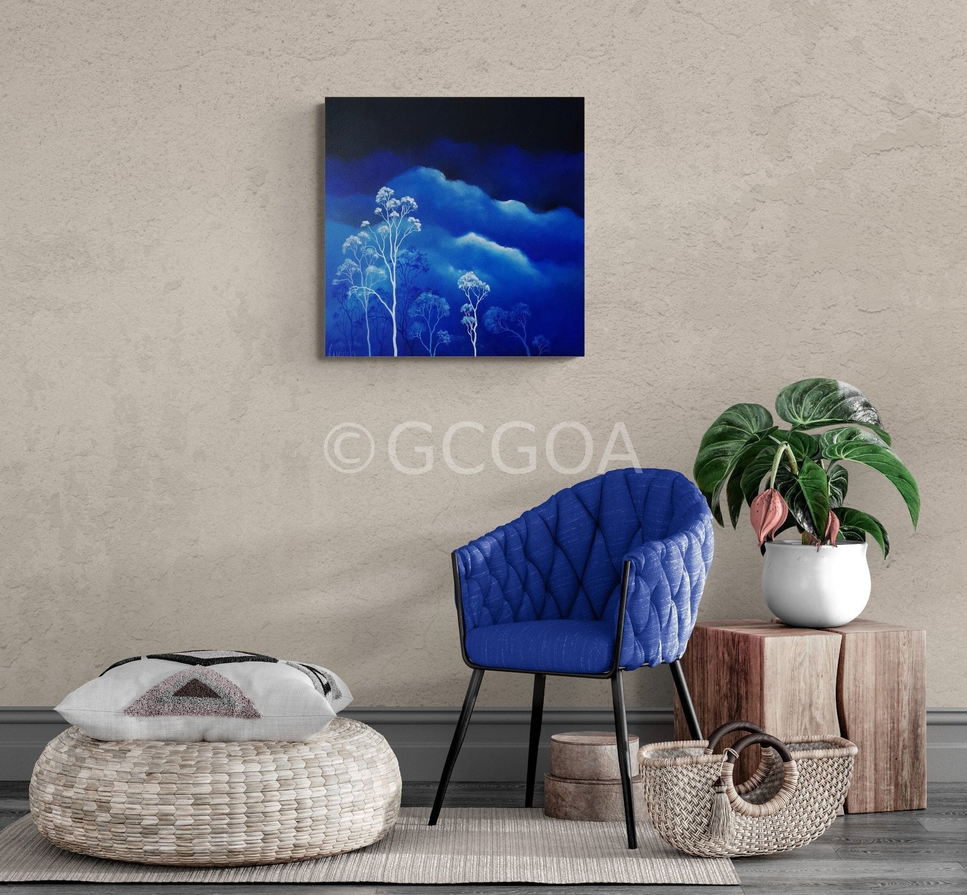 Lunar Lights - Original Art - Gold Coast Gallery Of ArtLucinda Leveille