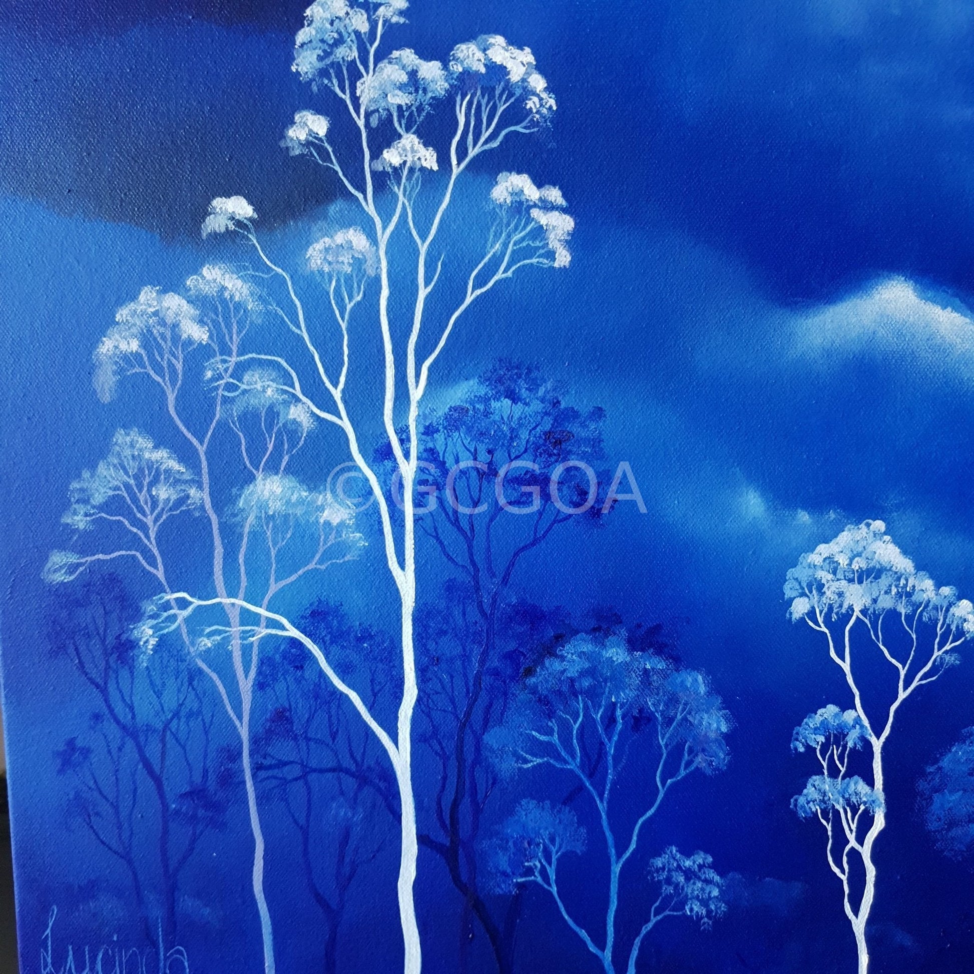 Lunar Lights - Original Art - Gold Coast Gallery Of ArtLucinda Leveille