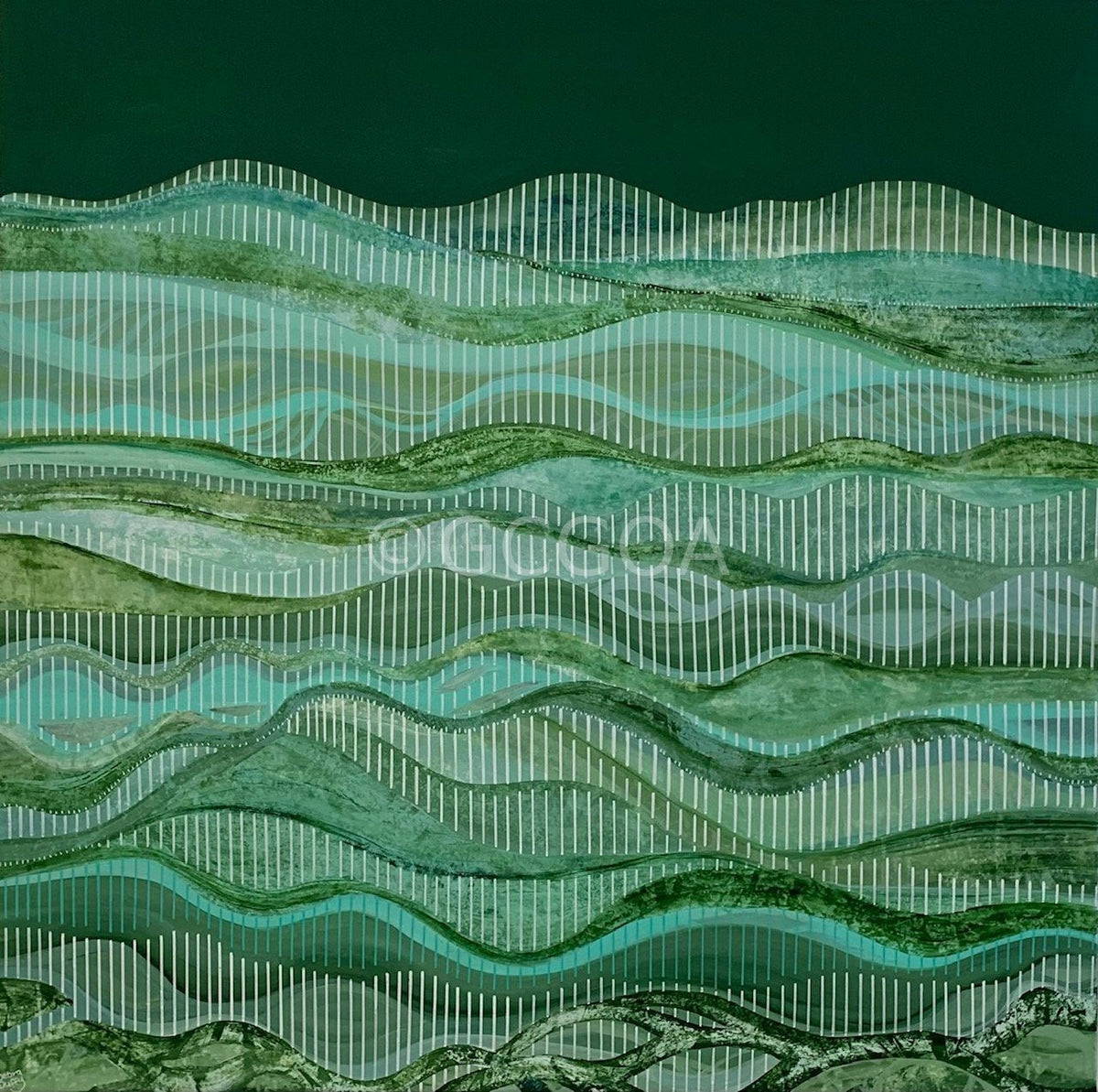 Lush Greenery - Original Art - Gold Coast Gallery Of ArtDebra Duffy