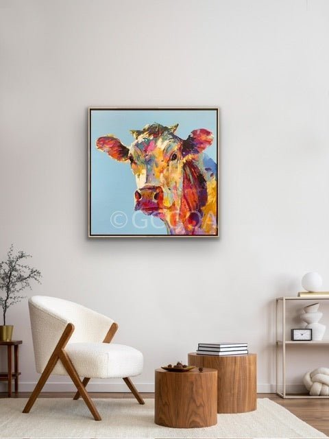 Mabel the Cow - Original Art - Gold Coast Gallery Of ArtJos Coufreur