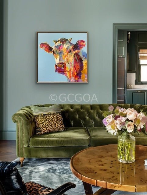 Mabel the Cow - Original Art - Gold Coast Gallery Of ArtJos Coufreur