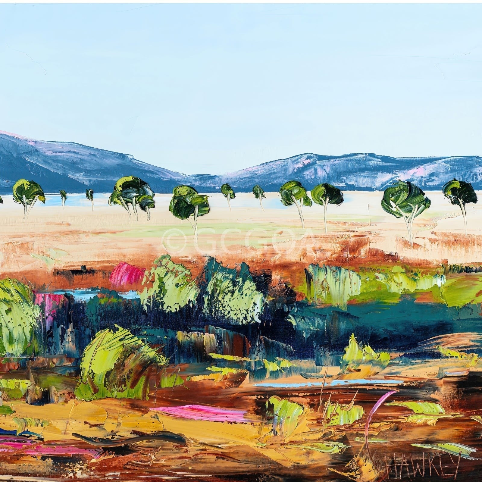 Macedon Ranges 2 - Fine Art Print - Gold Coast Gallery Of ArtAngela Hawkey