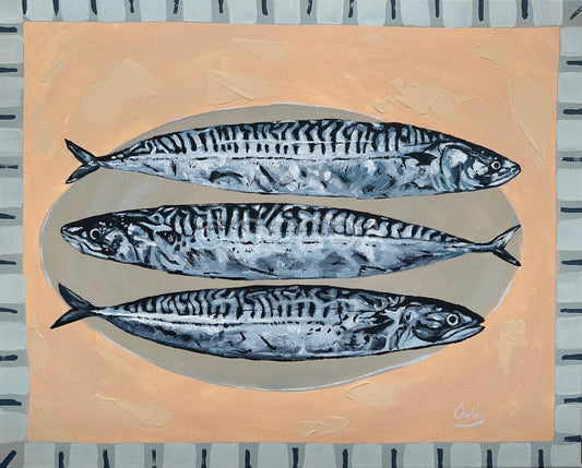 Mackerel Trio - Orignal Art - Gold Coast Gallery Of ArtCarley Bourne