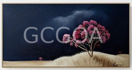 Magenta Blossoms In The Night - Gold Coast Gallery Of ArtLucinda Leveille