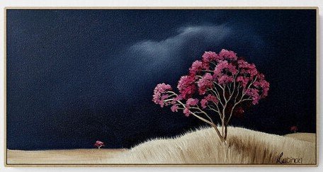 Magenta Blossoms In The Night - Gold Coast Gallery Of ArtLucinda Leveille