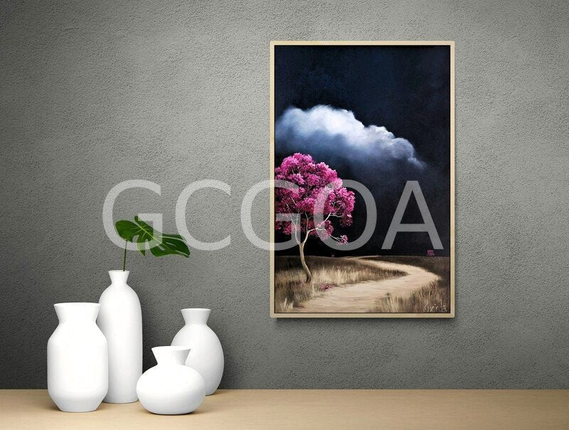 Magenta Tree At Dusk - Gold Coast Gallery Of ArtLucinda Leveille