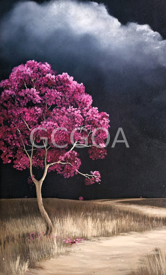 Magenta Tree At Dusk - Gold Coast Gallery Of ArtLucinda Leveille