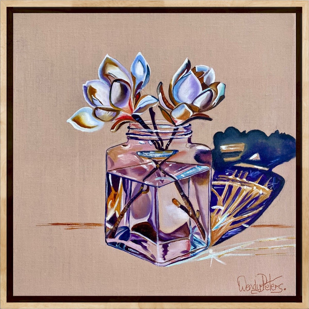 Magnolias in Glass - Gold Coast Gallery Of ArtWendy Peters