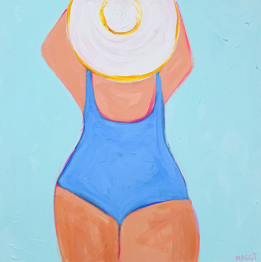 Manly Beach Bather - Gold Coast Gallery Of ArtMaggi Mcdonald