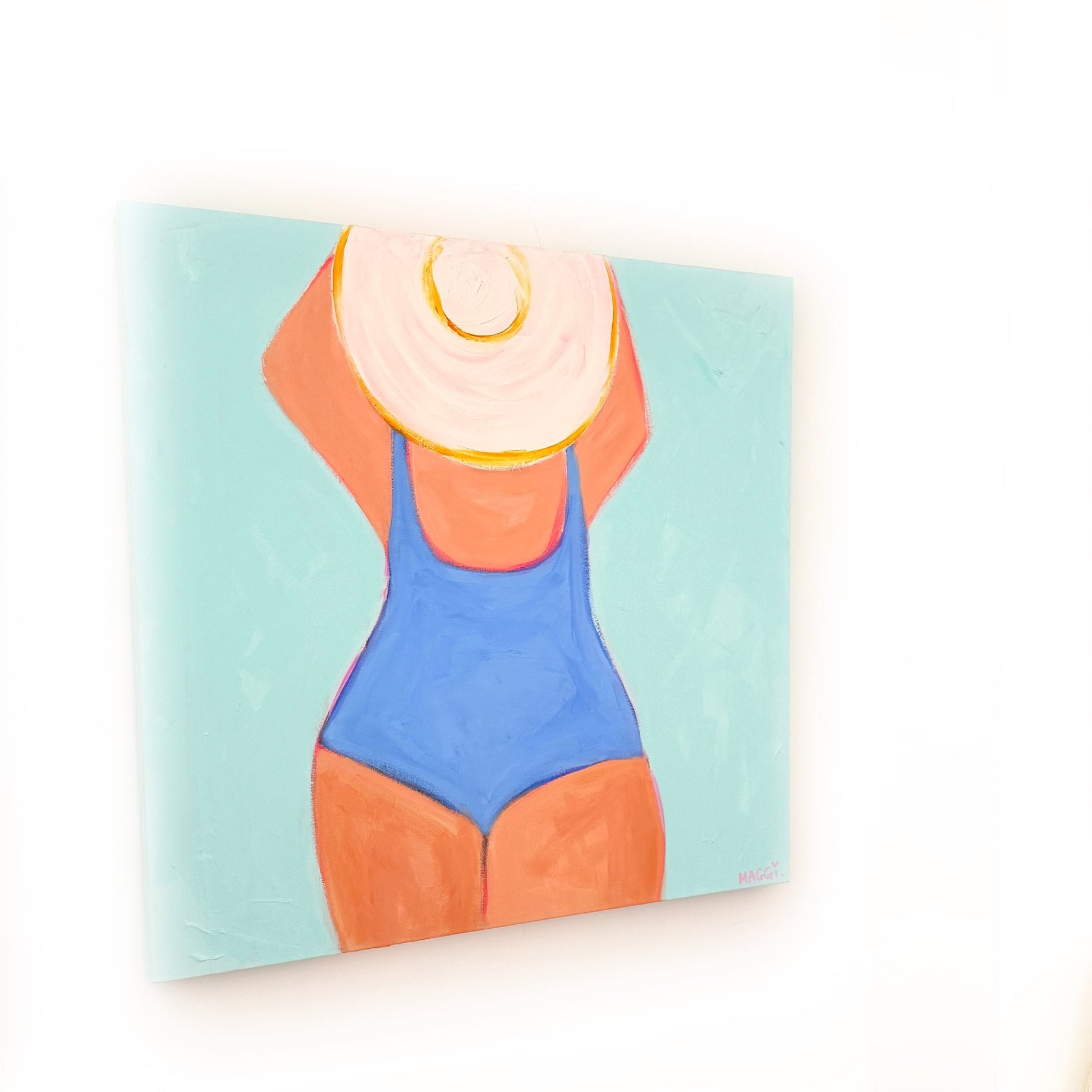 Manly Beach Bather - Gold Coast Gallery Of ArtMaggi Mcdonald