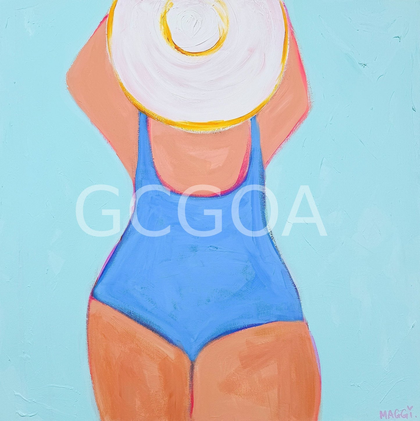 Manly Beach Bather - Gold Coast Gallery Of ArtMaggi Mcdonald