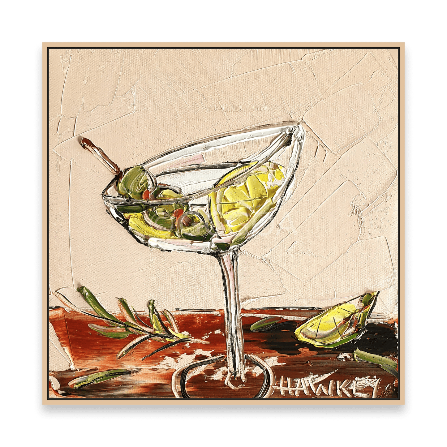 Martini And Lemon - Fine Art Print - Gold Coast Gallery Of ArtAngela Hawkey