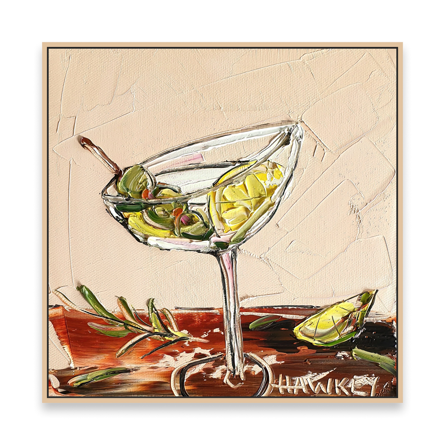 Martini And Lemon - Fine Art Print - Gold Coast Gallery Of ArtAngela Hawkey
