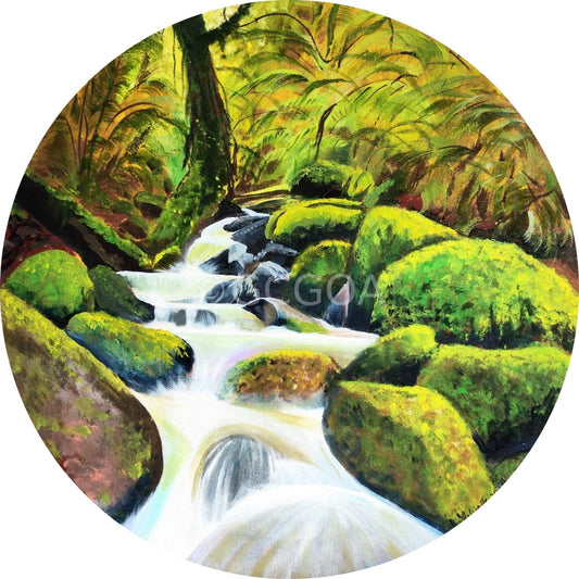 Marysville rainforest stream - Original Art - Gold Coast Gallery Of ArtYvonne Wells
