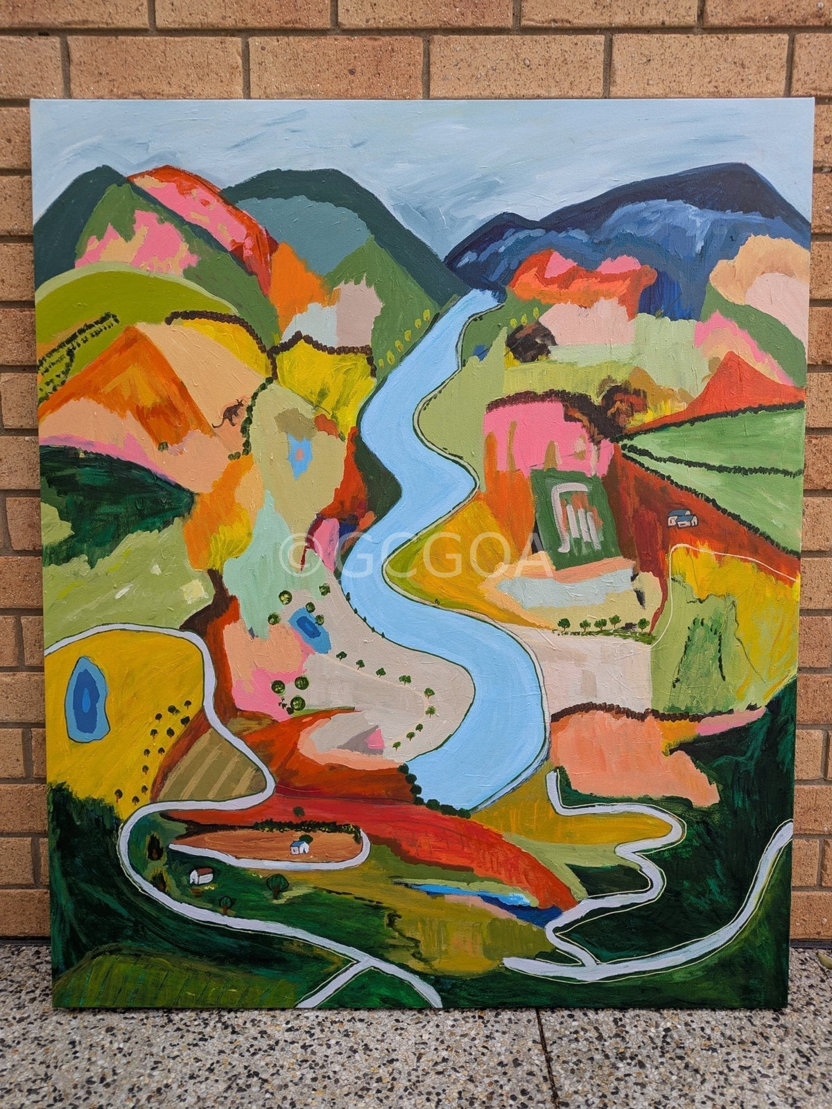 Meandering Through Color- Original Art - Gold Coast Gallery Of ArtAlpana Rai